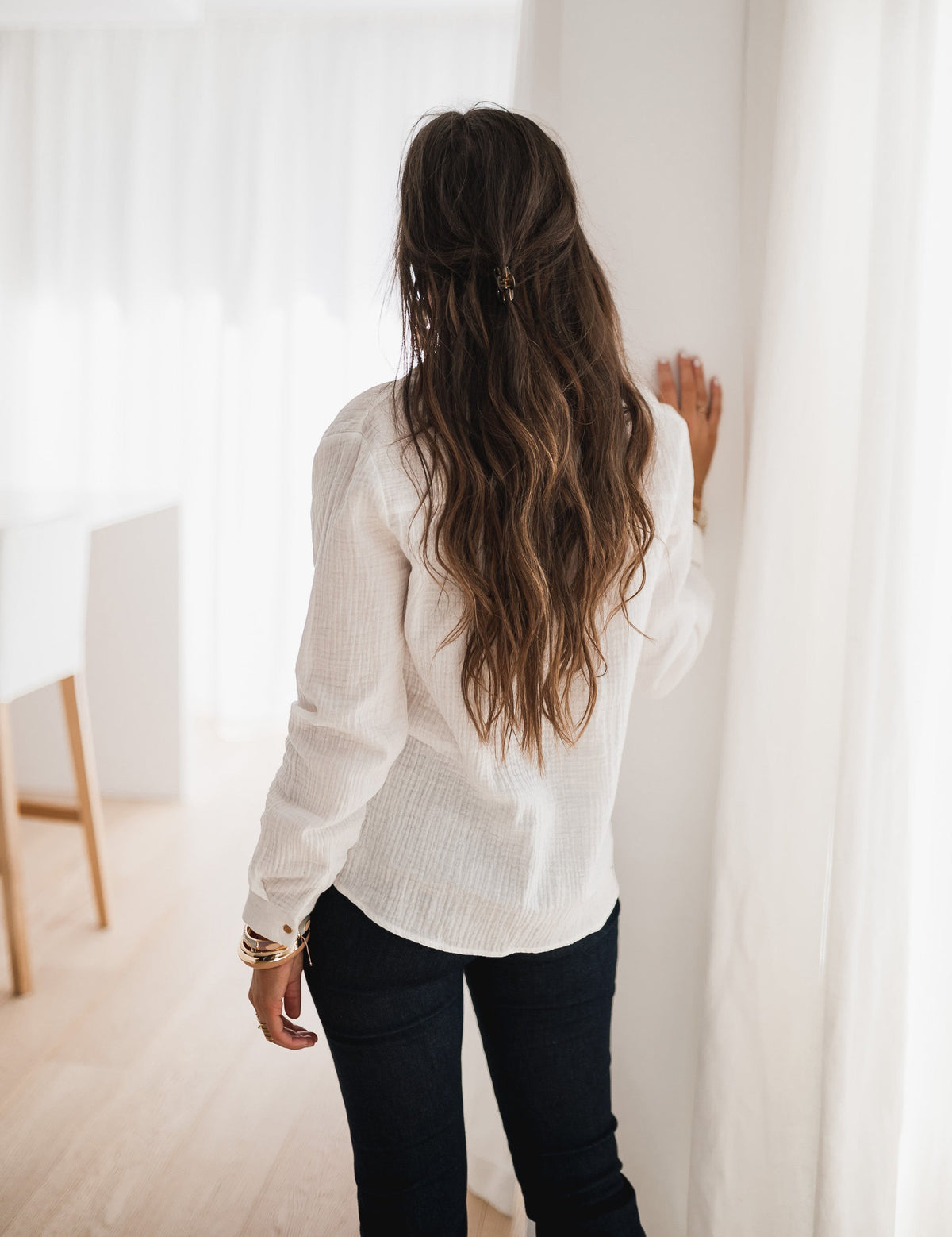 White Lutece Blouse
