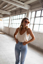 Beige Neda Wool Effect Top