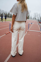 Beige Dadi Jeans