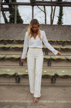 Beige Dadi Jeans