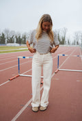 Beige Dadi Jeans
