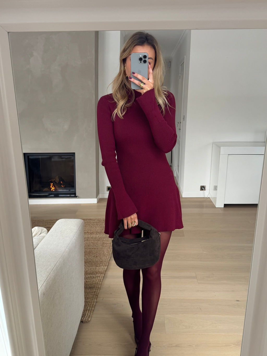 Burgundy Yseult Dress