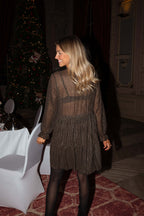 Black and Gold Ageda Dress