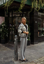 Ecru and Black Kyara Jacket