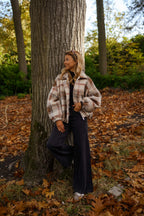Beige Checkered Dawson Jacket