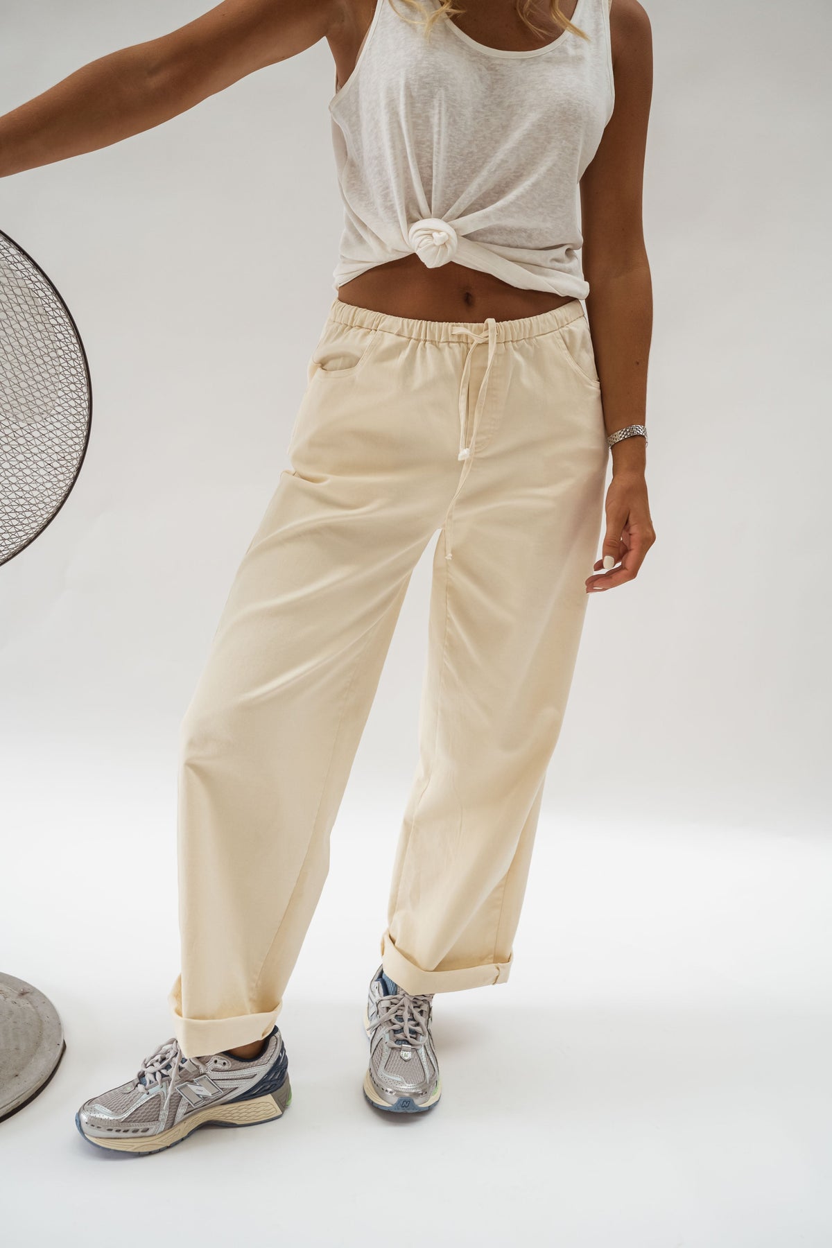 Beige Davy Jeans