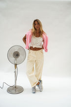 Beige Davy Jeans