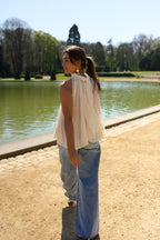 Beige Lace Nath Top