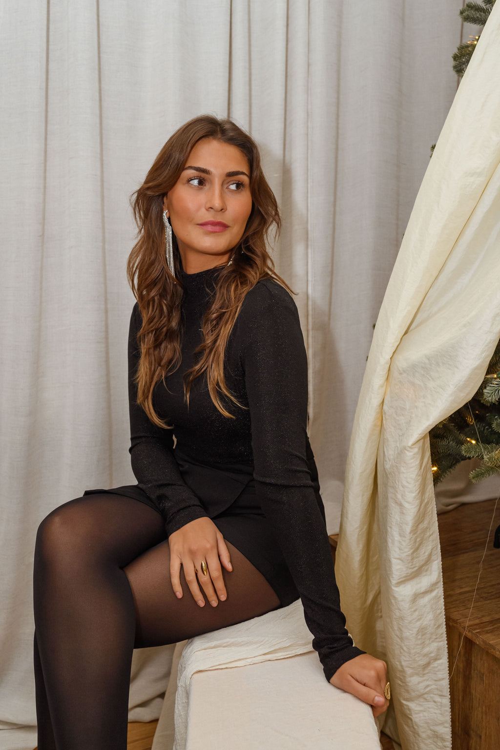 Black Eva Blouse