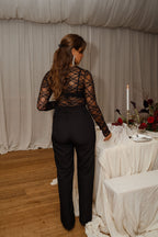 Black Lace Neuilly Blouse