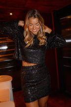 Black Ondine Blouse