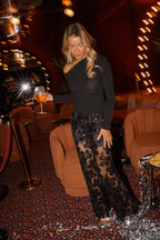 Black Sparkle Alizee Blouse