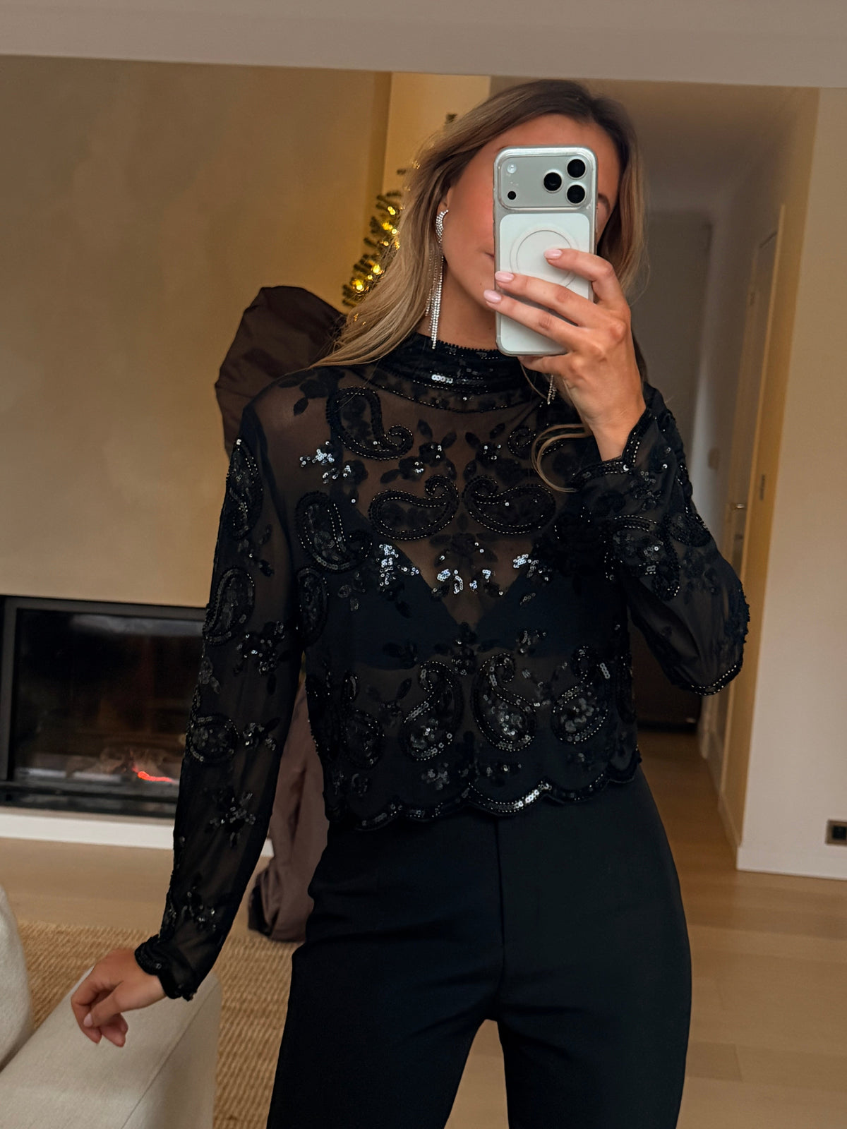 Black Timmy Blouse