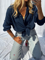 Blue Floral Anabella Jeans