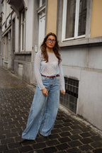 Blue Polka Dot Claire Blouse