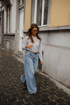 Blue Polka Dot Claire Blouse