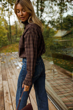 Brown Checkered Therese Shirt