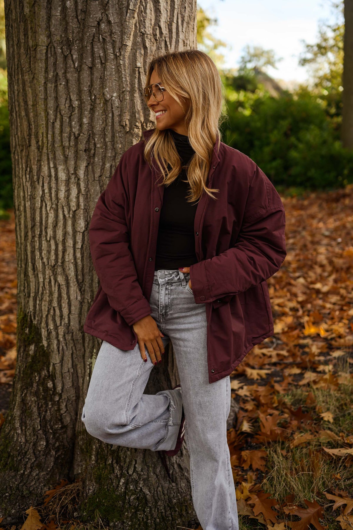 Burgundy Clio Coat
