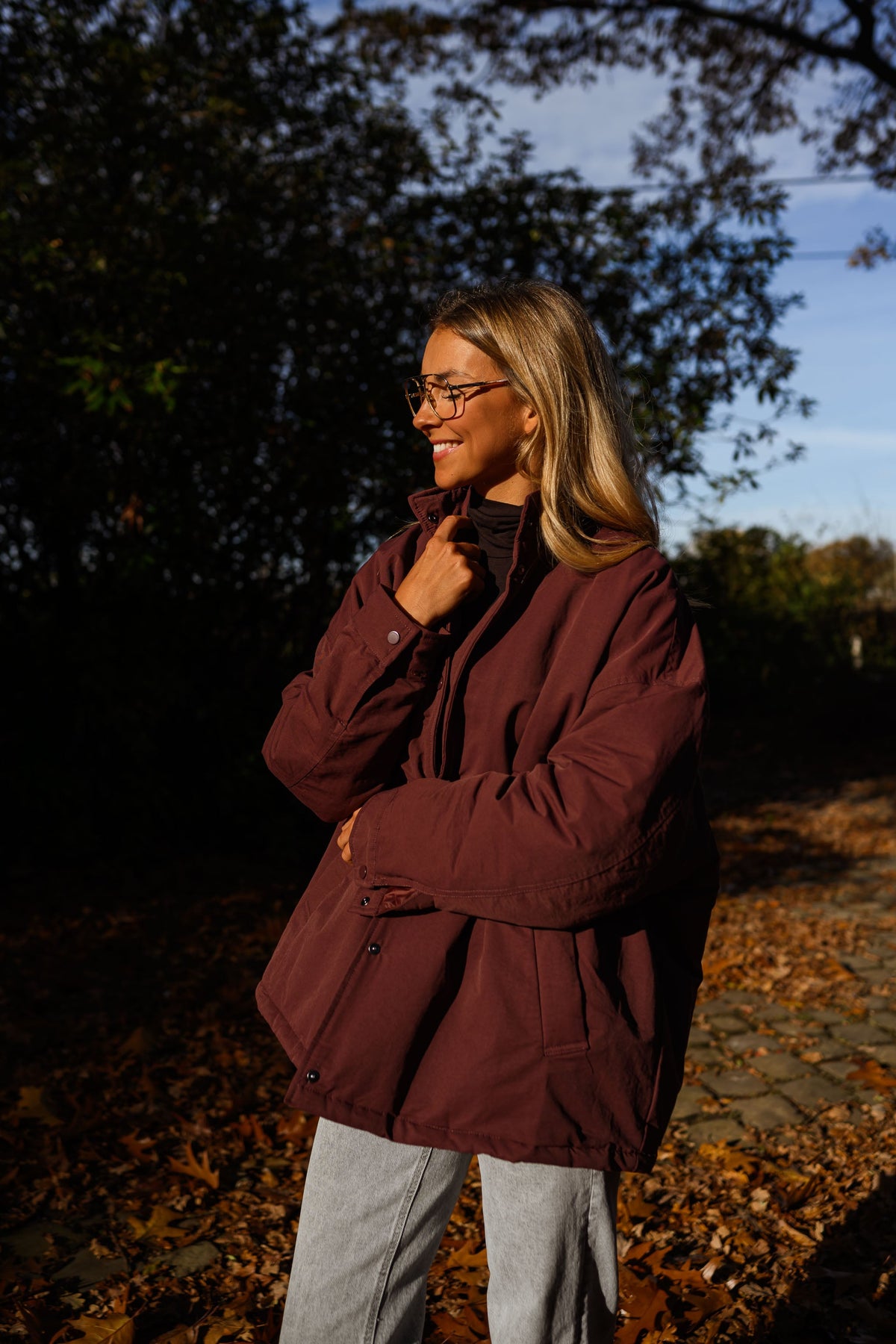 Burgundy Clio Coat