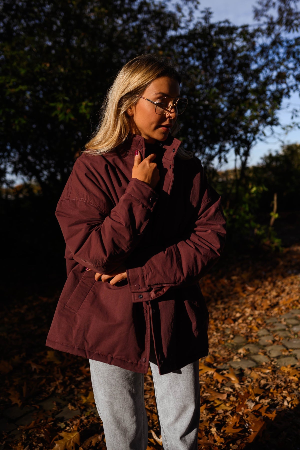 Burgundy Clio Coat