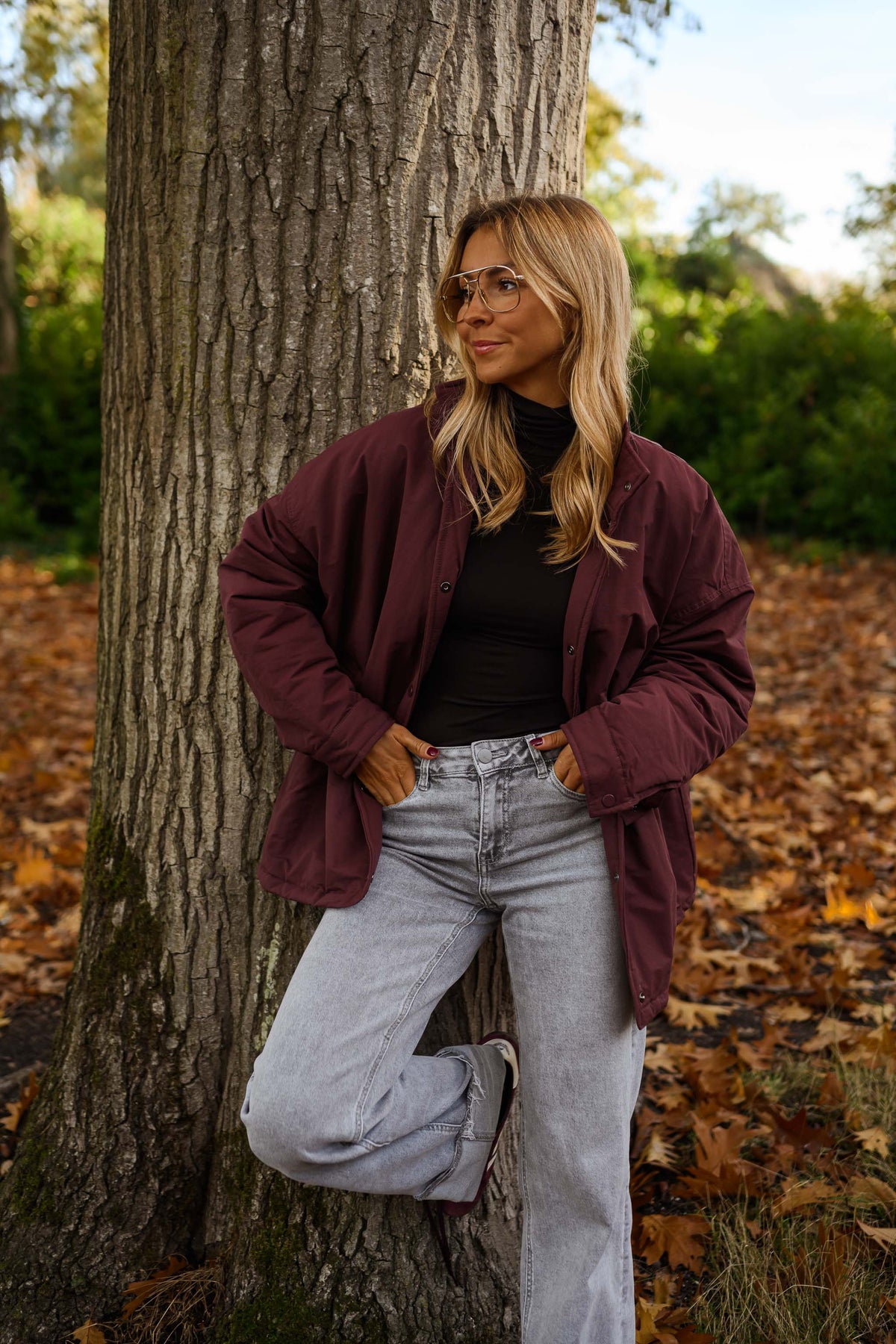 Burgundy Clio Coat