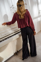 Burgundy Pavel Blouse