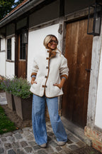 Camel Shearling Ninho Coat