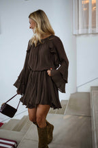 Chocolate Audrina Dress