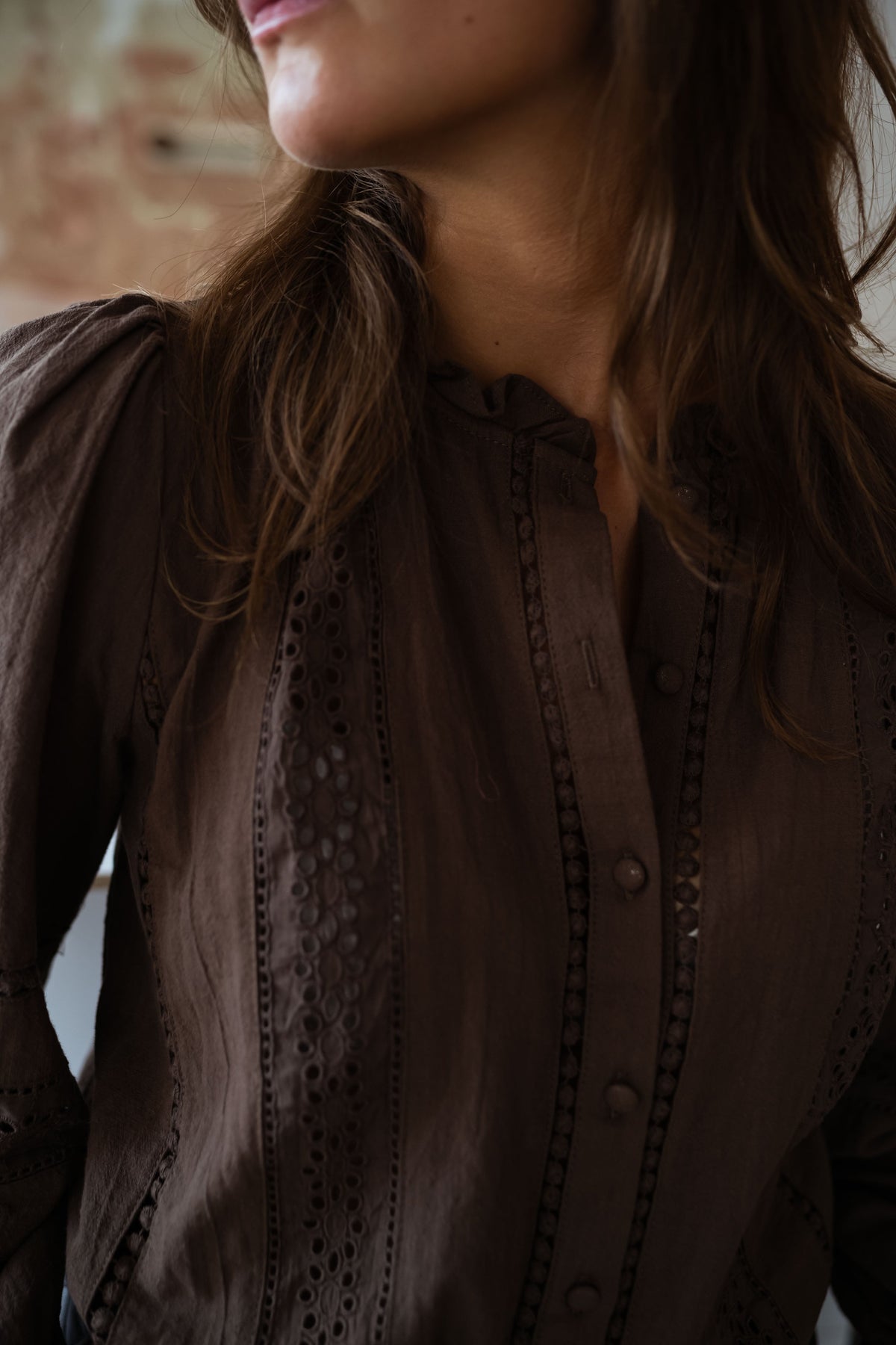 Chocolate Grain Blouse