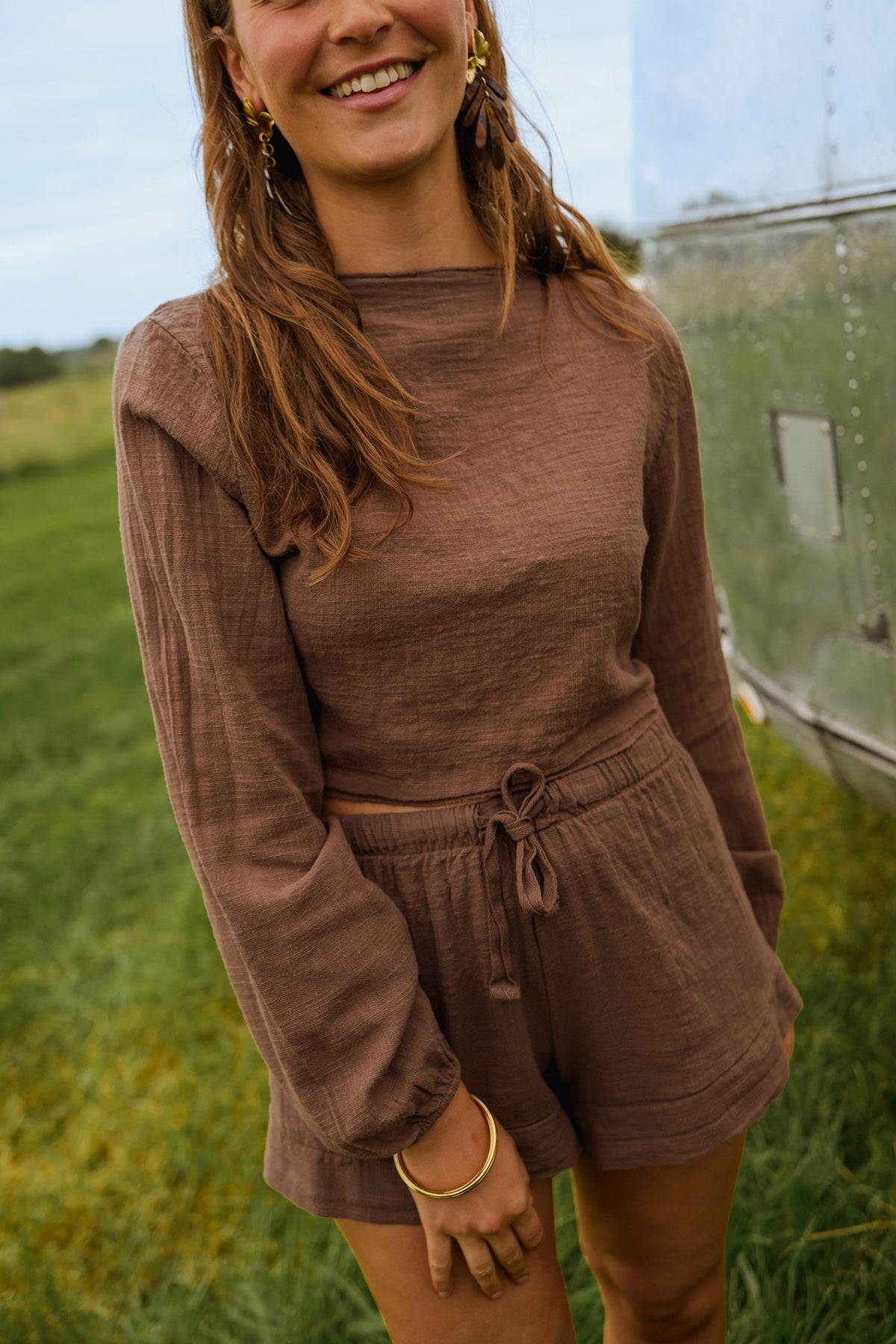 Chocolate Maisie Blouse