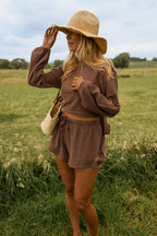 Chocolate Maisie Blouse