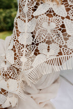 Ecru Crochet Butterfly Blouse