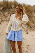 Ecru Crochet Nelia Blouse
