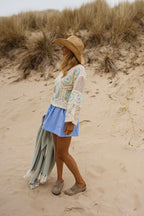 Ecru Crochet Nelia Blouse