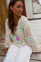Ecru Crochet Nelia Blouse