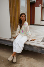 Ecru Crochet Nelia Blouse