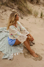 Ecru Crochet Nelia Blouse
