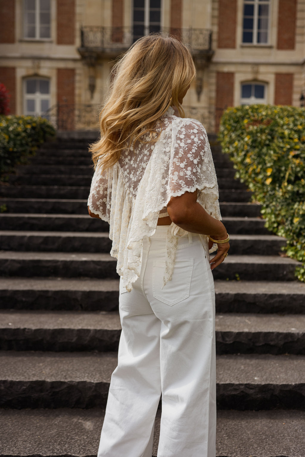 Ecru Lace Cathy Blouse
