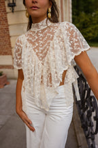 Ecru Lace Cathy Blouse