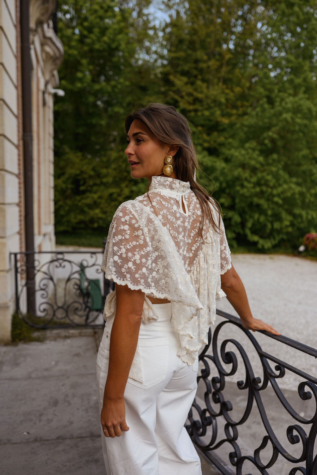 Ecru Lace Cathy Blouse