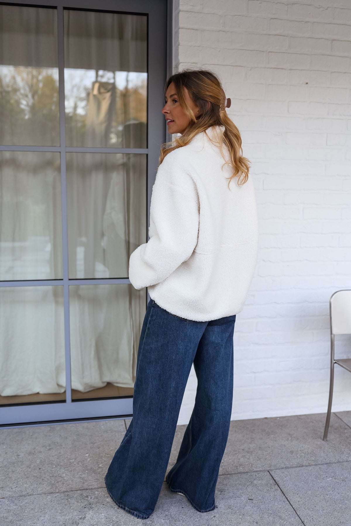 Ecru Marisa Fleece Jacket