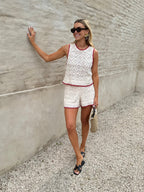 Ecru Milo Crochet Shorts