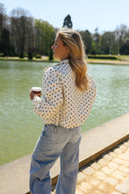 Ecru Polka Dot Alban Jacket
