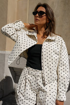 Ecru Polka Dot Alban Jacket