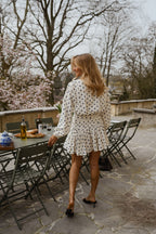 Ecru Polka Dot Halie Dress