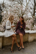Ecru Polka Dot Halie Dress