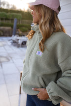 Green Ava Fleece Jacket
