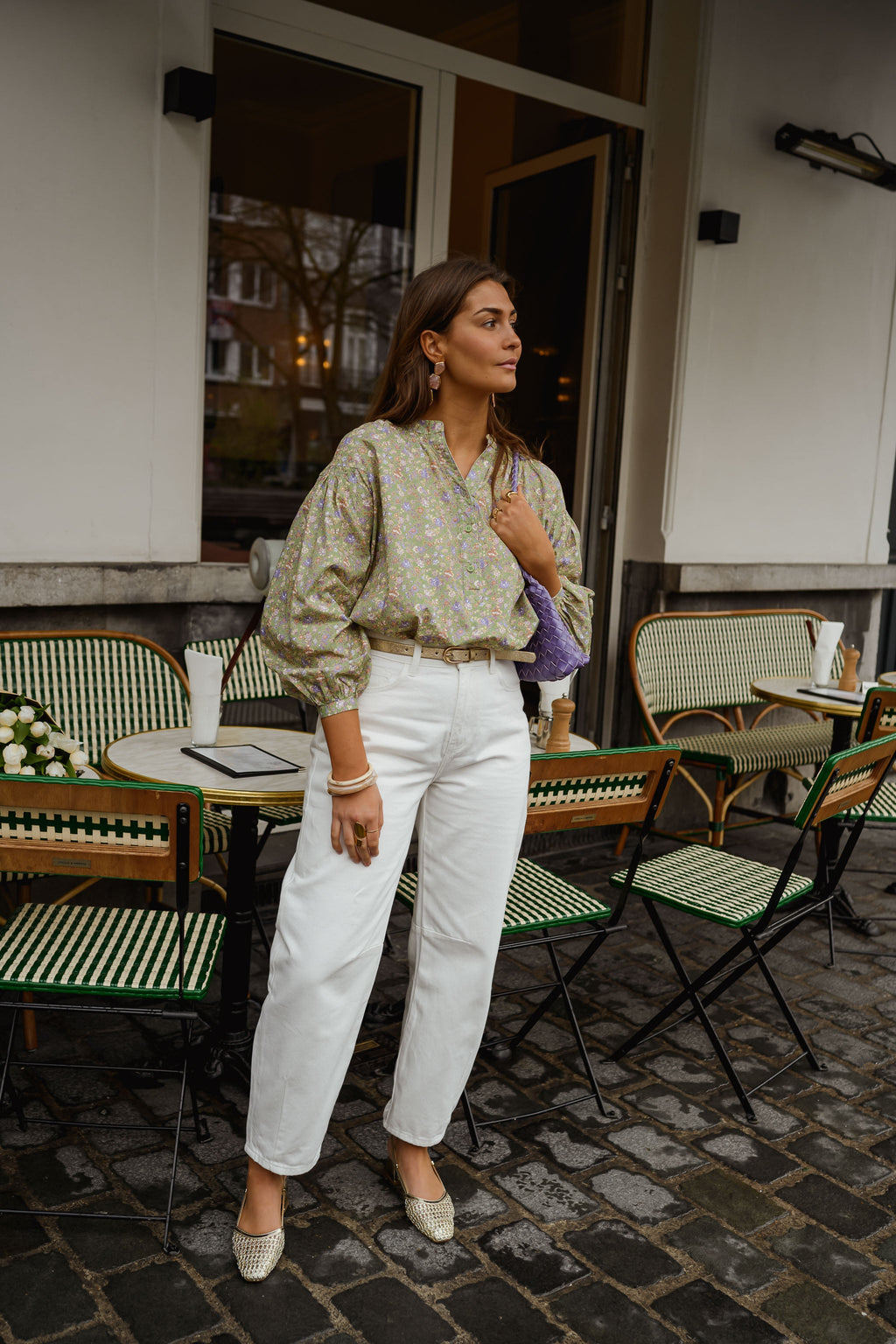 Green Floral Cadence Blouse