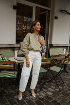 Green Floral Cadence Blouse