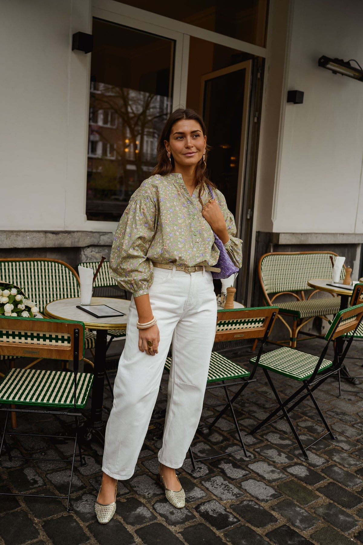 Green Floral Cadence Blouse